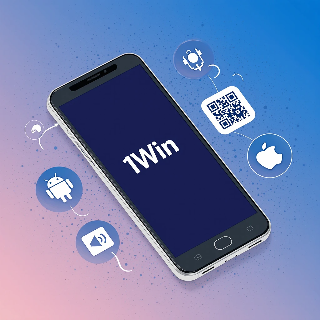 App móvil 1Win para Android e iOS con código QR — descarga en Argentina